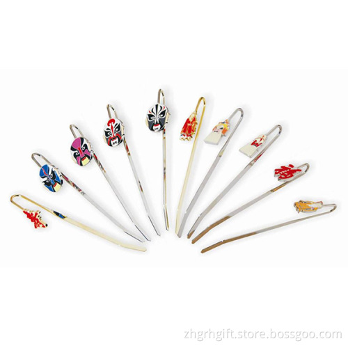 factory directly promotional silver metal bookmarks